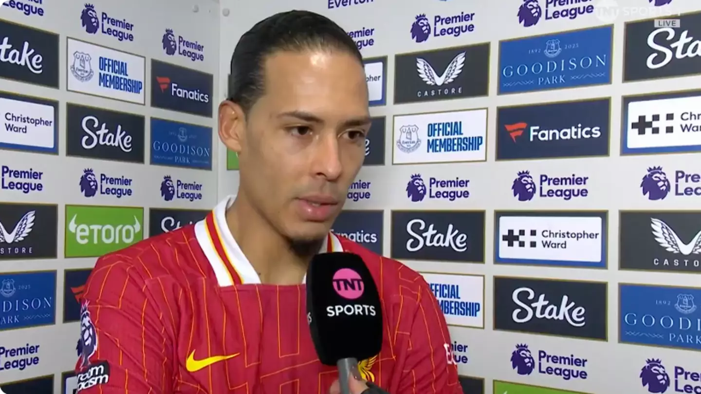 Virgil van Dijk branded ‘salty’ after brutal dig at Everton in post-match interview following late equaliser