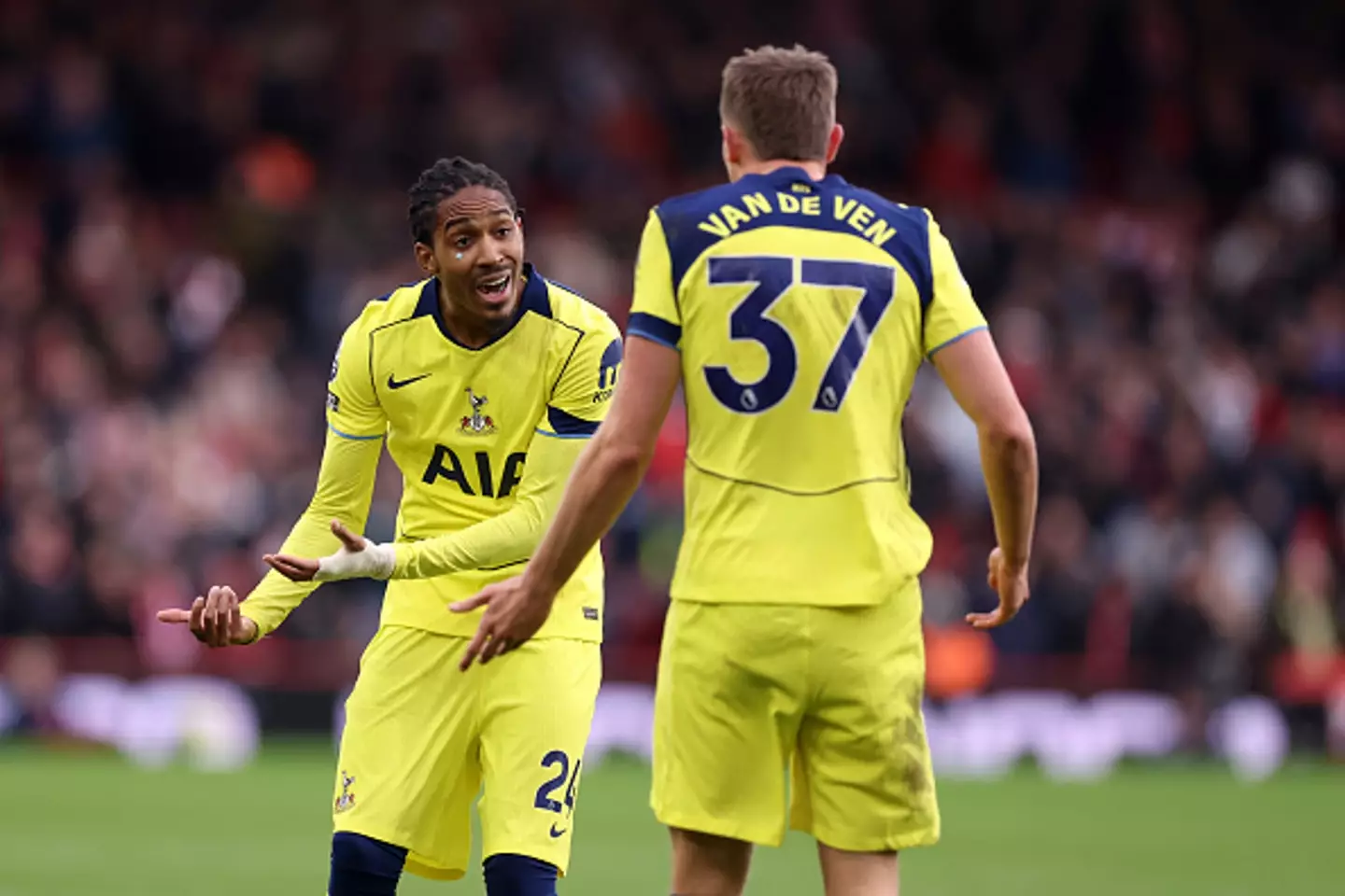 Spence was less than happy during Spurs' 3-0 defeat (Image: Getty)