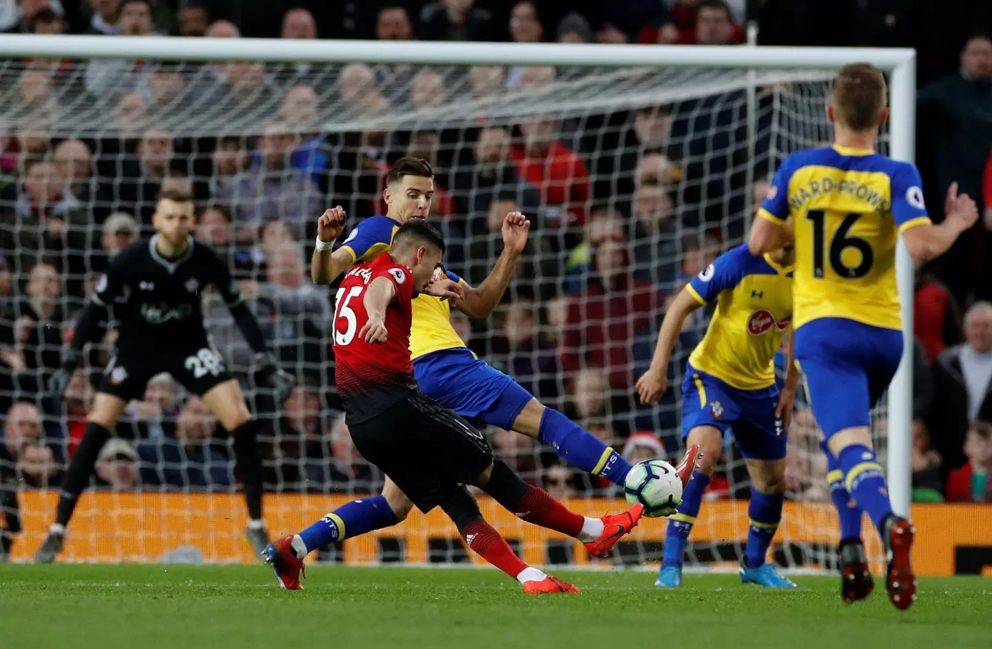 Andreas Pereira scored a stunning goal against Southampton back in March 2019. (Alamy)