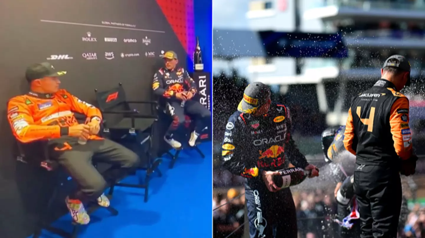Max Verstappen and Lando Norris exchange after the British GP has got F1 fans talking