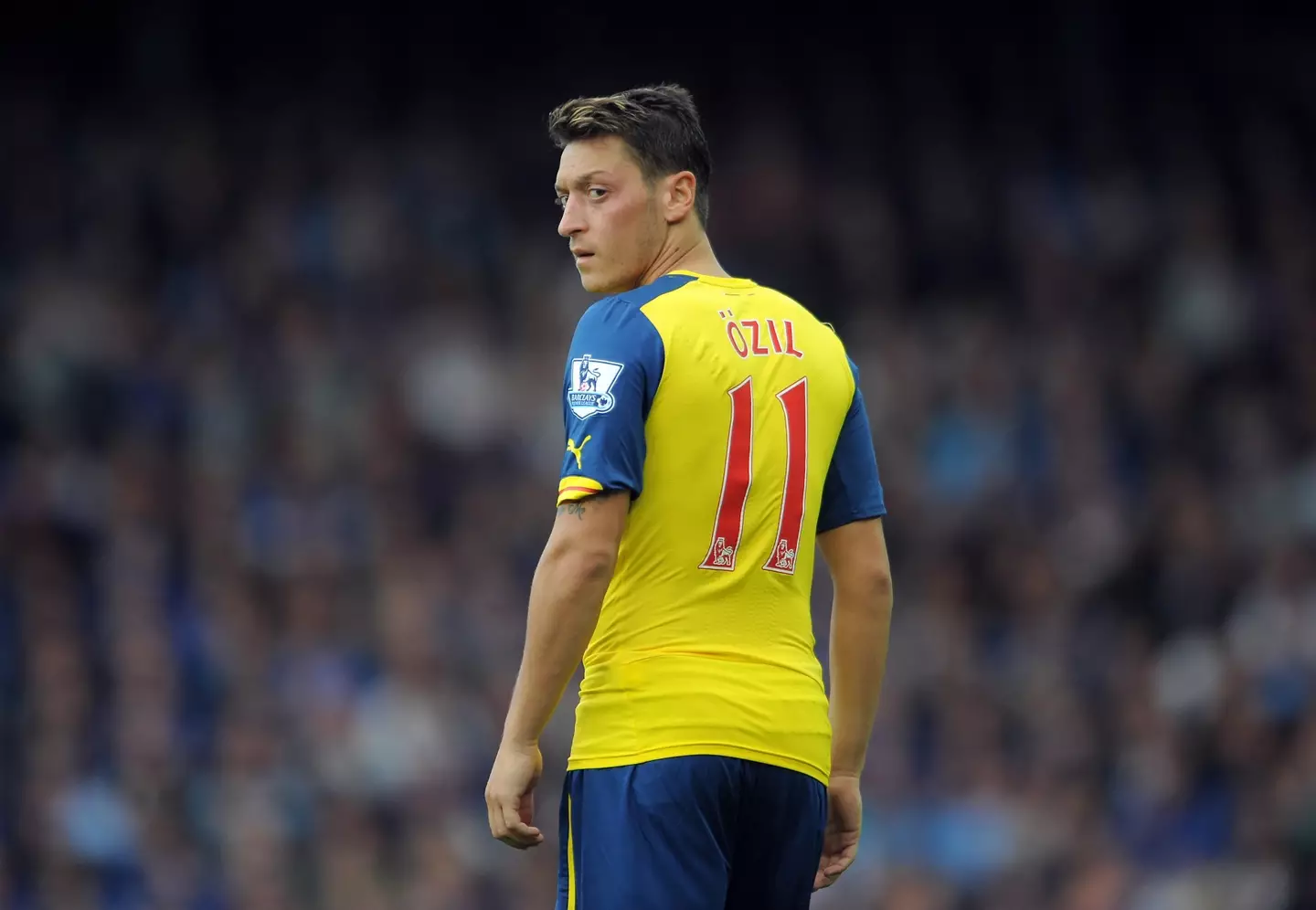 Mesut Ozil for Arsenal in 2014,