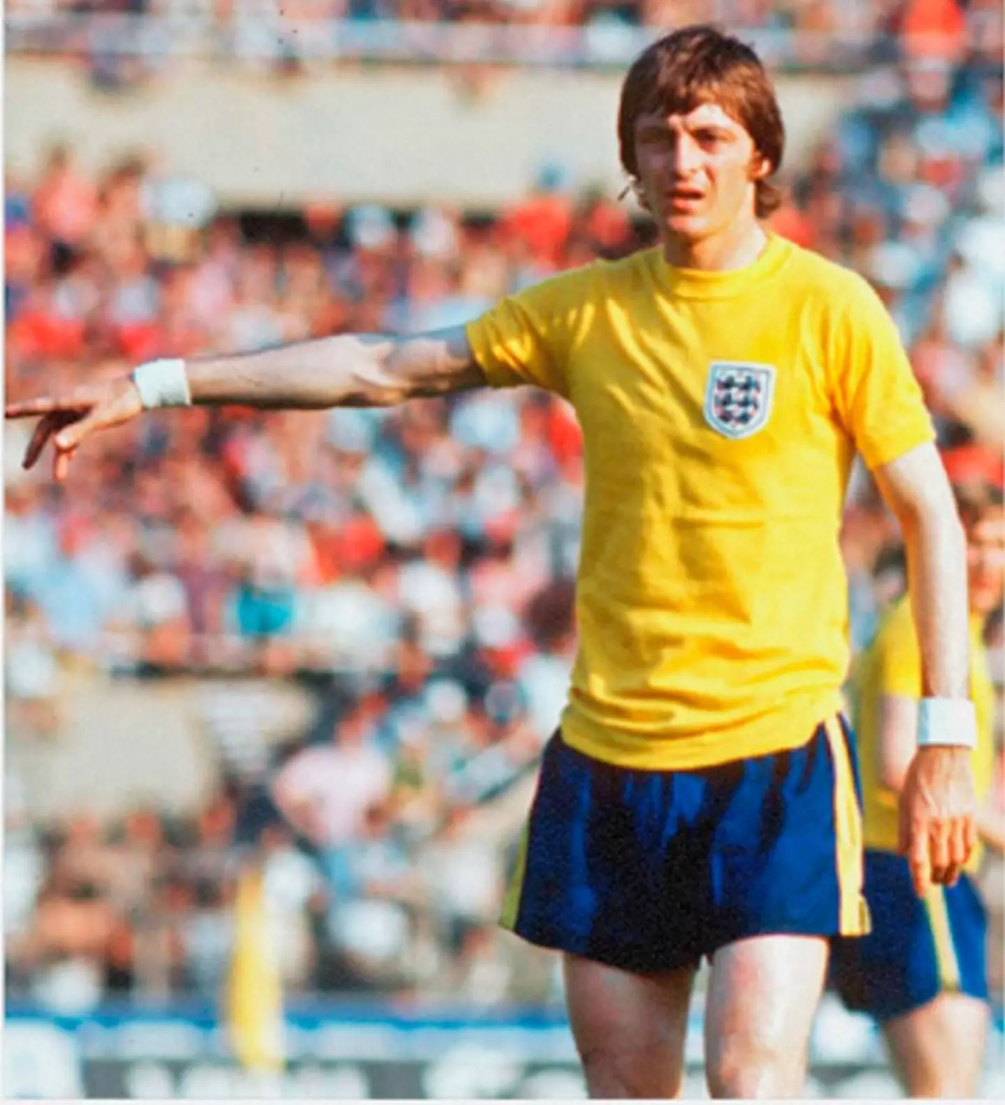 Alan Clarke was one of very few players who wore England's yellow kit.