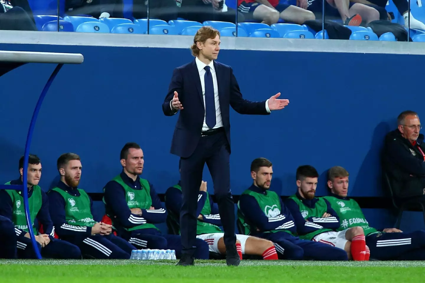 Karpin has a squad for the international window, despite no games. Image: PA Images