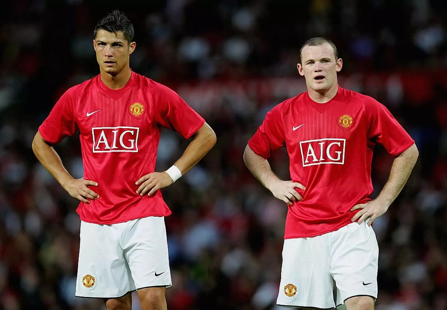 Cristiano Ronaldo and Wayne Rooney played together at Man Utd (Credit:Getty)