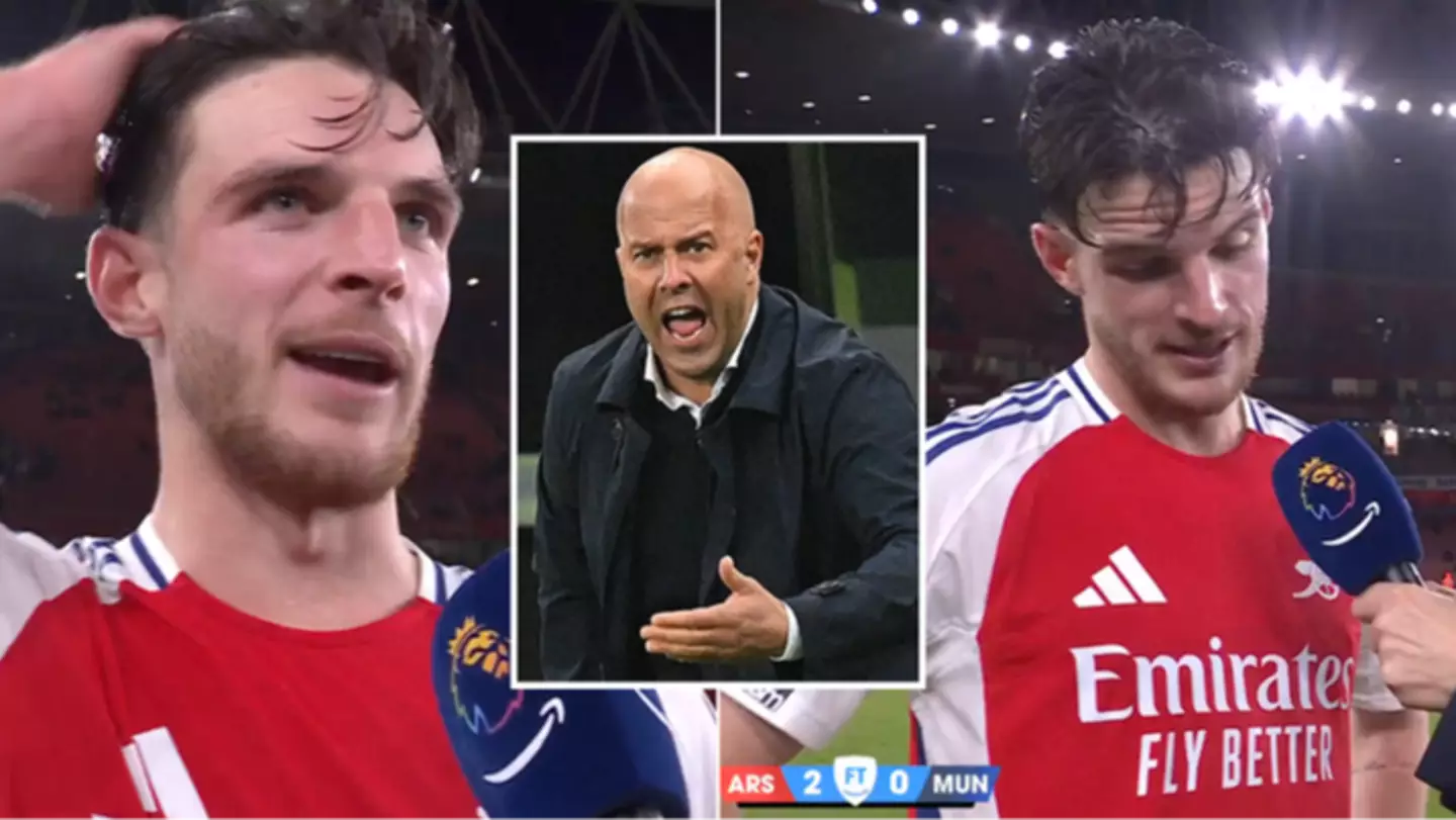 Declan Rice gives priceless reaction to finding out Liverpool dropped points following victory over Man Utd