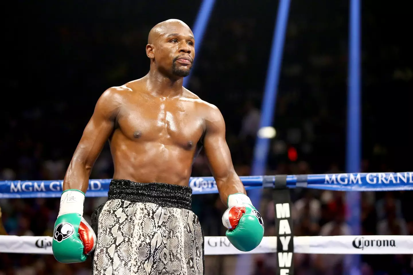 Floyd Mayweather called Emanuel Augustus the toughest opponent of his career. Image: Getty