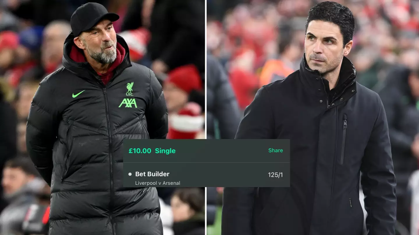 Fan wins 125/1 bet from Liverpool’s thrilling 1-1 draw against Arsenal