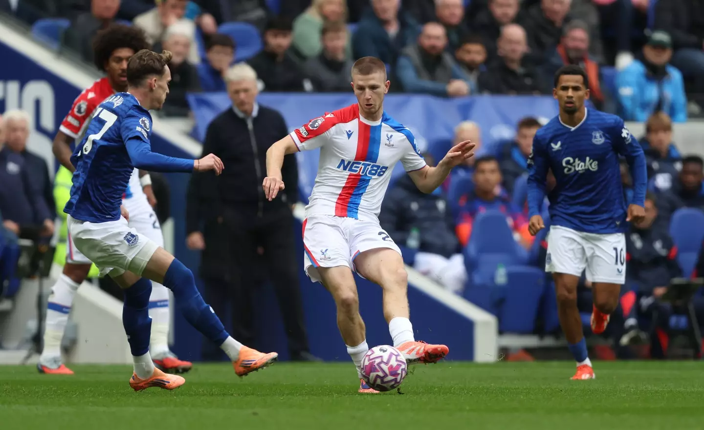 Adam Wharton in action for Crystal Palace. Image: Getty
