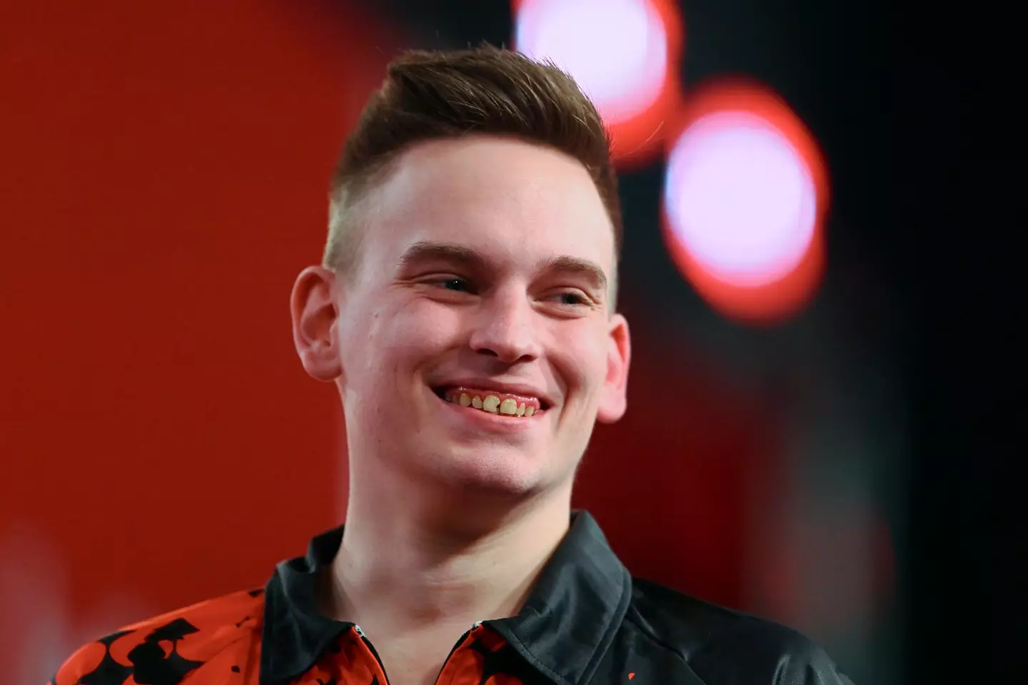 Pietreczko confronted Luke Littler at the 2024 Belgian Open. Image credit: Getty