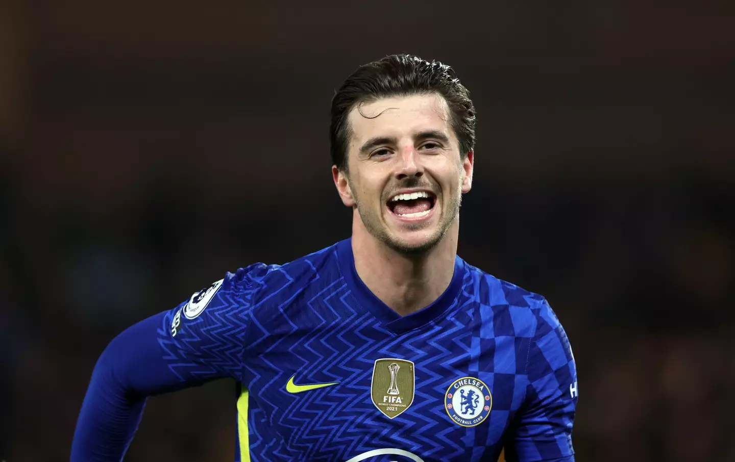 Mason Mount celebrates his goal at Carrow Road against Norwich City. (Alamy)