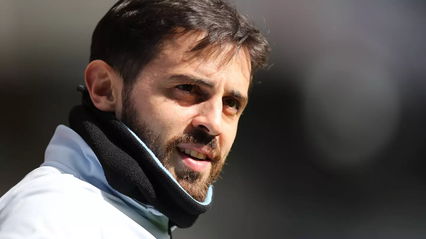 Bernardo Silva on Manchester City duty.