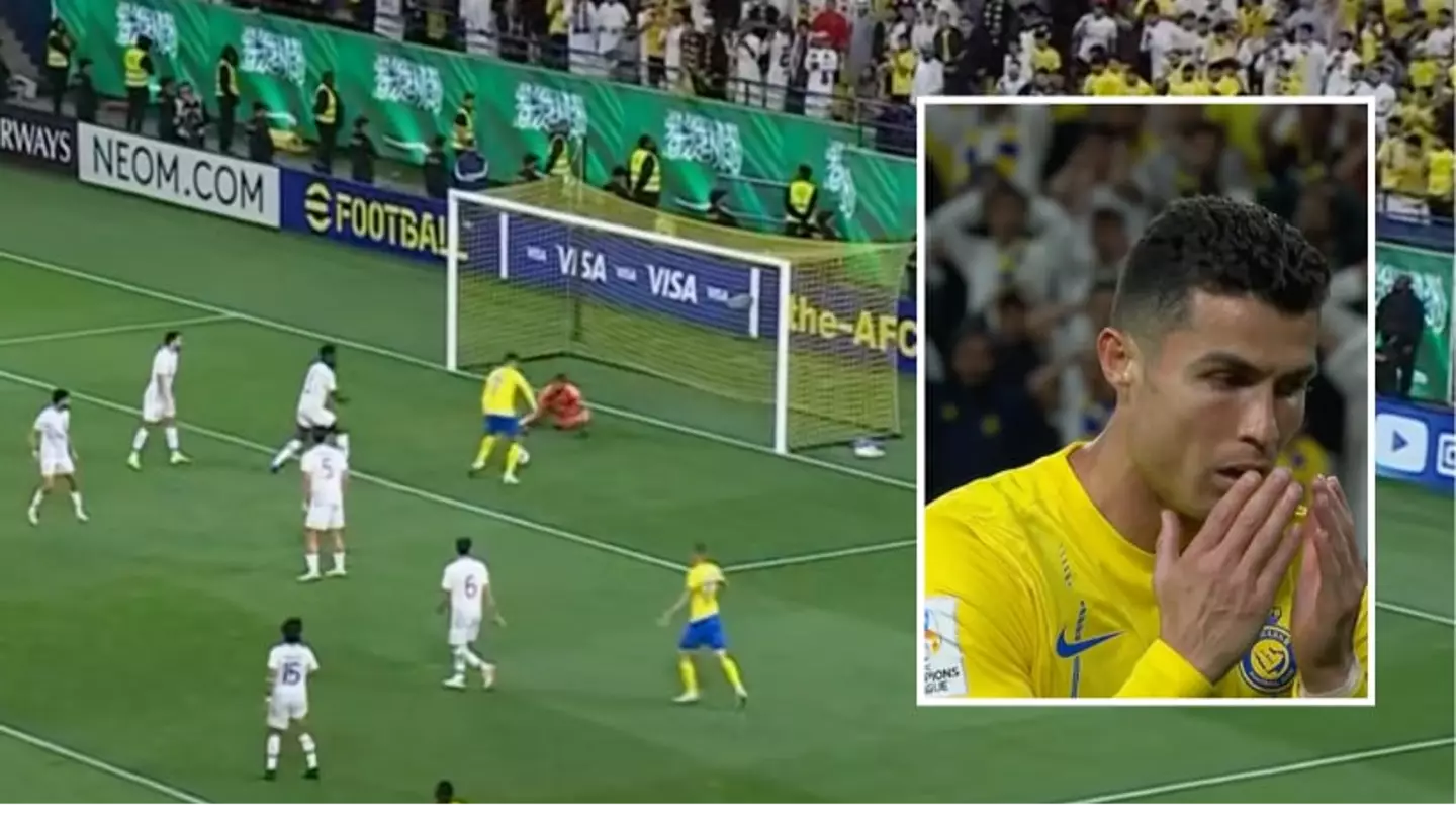 Fans in genuine disbelief after Cristiano Ronaldo misses from three yards out against Al Ain