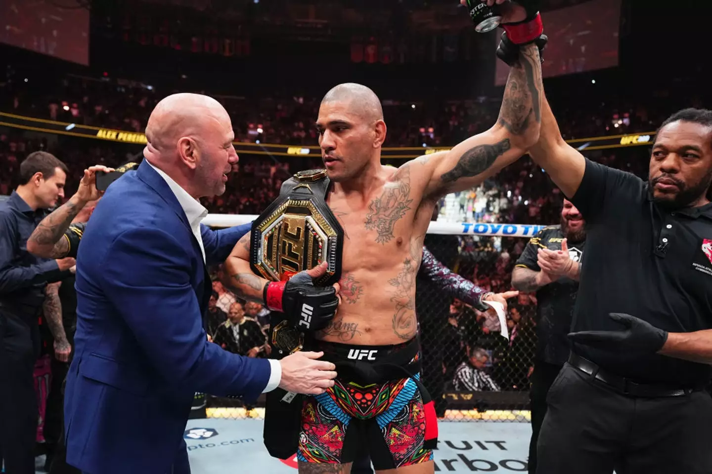 Dana White will watch Alex Pereira at UFC 307 (Credit:Getty)