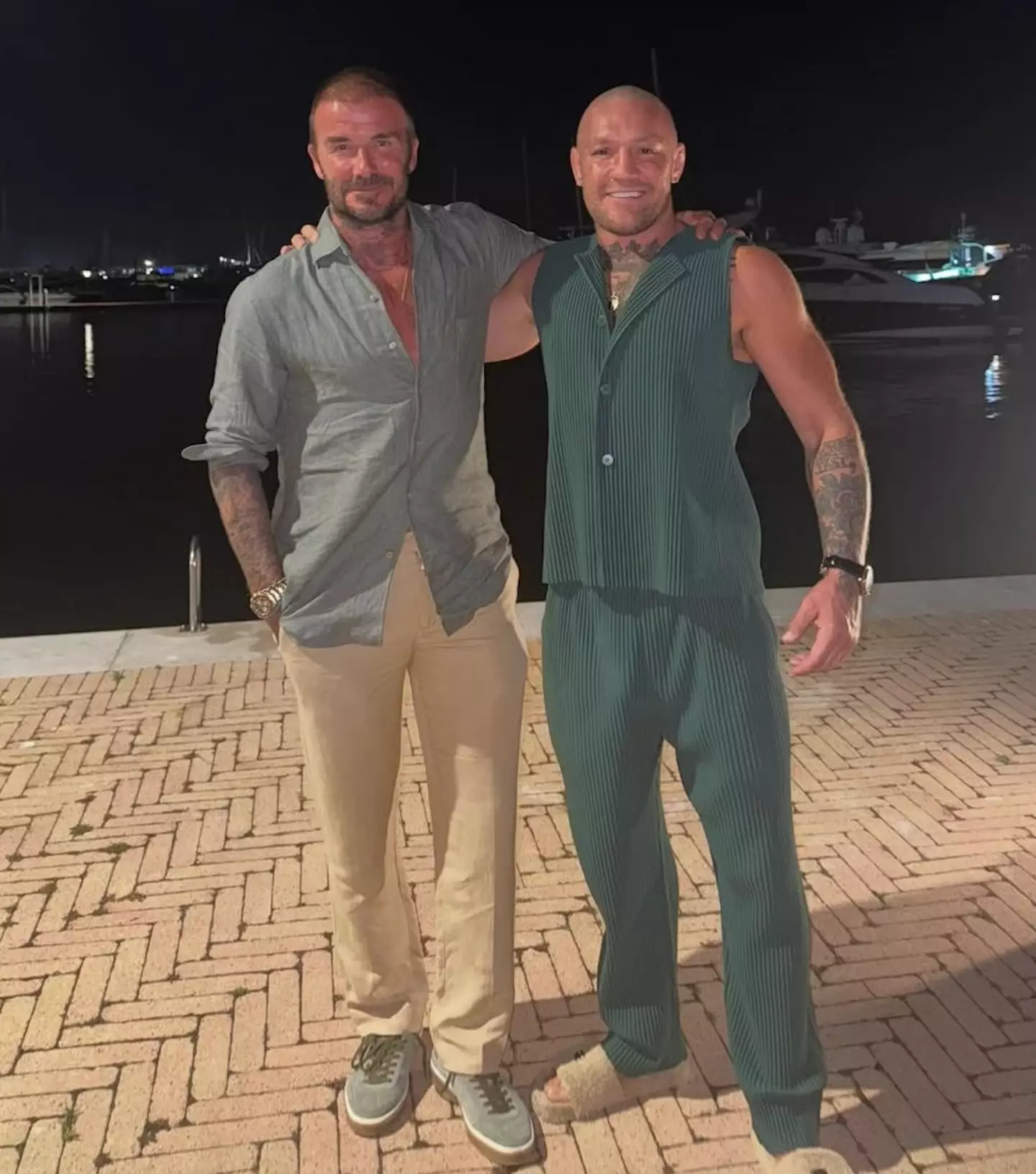 Conor McGregor met up with David Beckham. Image: Instagram/@TheNotoriousMMA