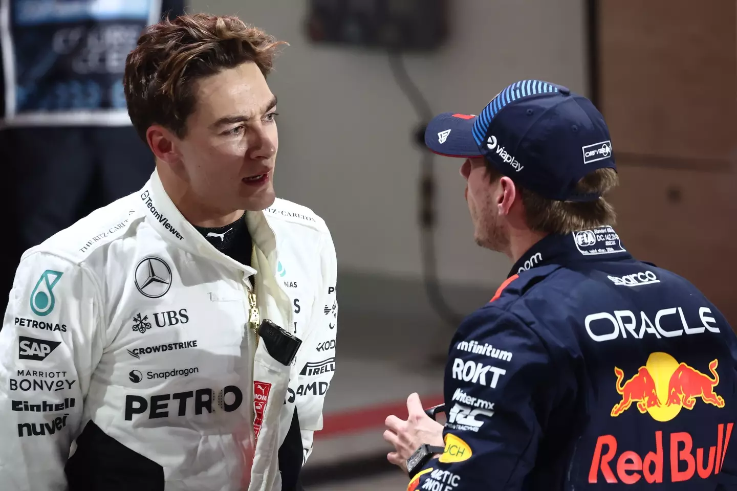 George Russell and Max Verstappen made headlines at the end of the 2024 season. Image: Getty