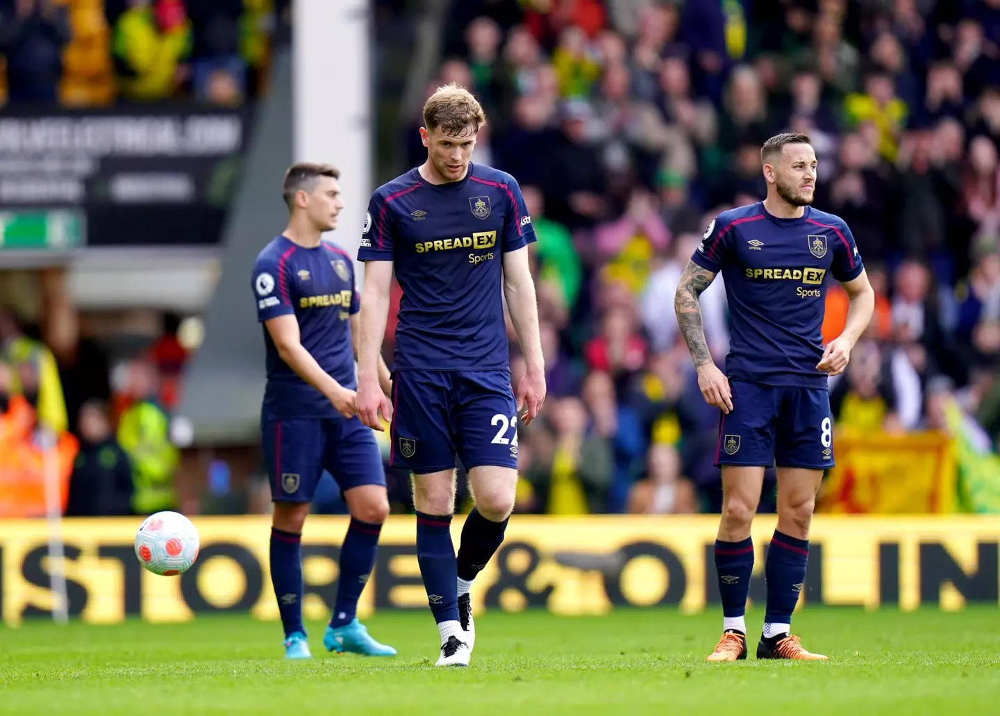 Burnley are four points adrift of safety in the Premier League (Image: PA)