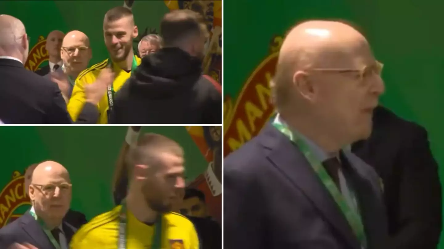 Footage shows David de Gea 'completely ignoring' Avram Glazer after Carabao Cup final