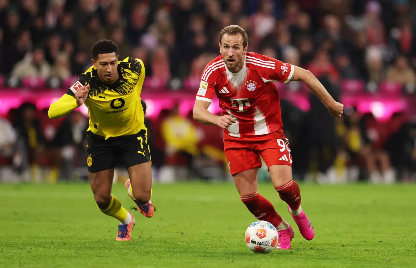 Jobe Bellingham featured in Borussia Dortmund's loss to Bayern Munich. (Image: Getty)