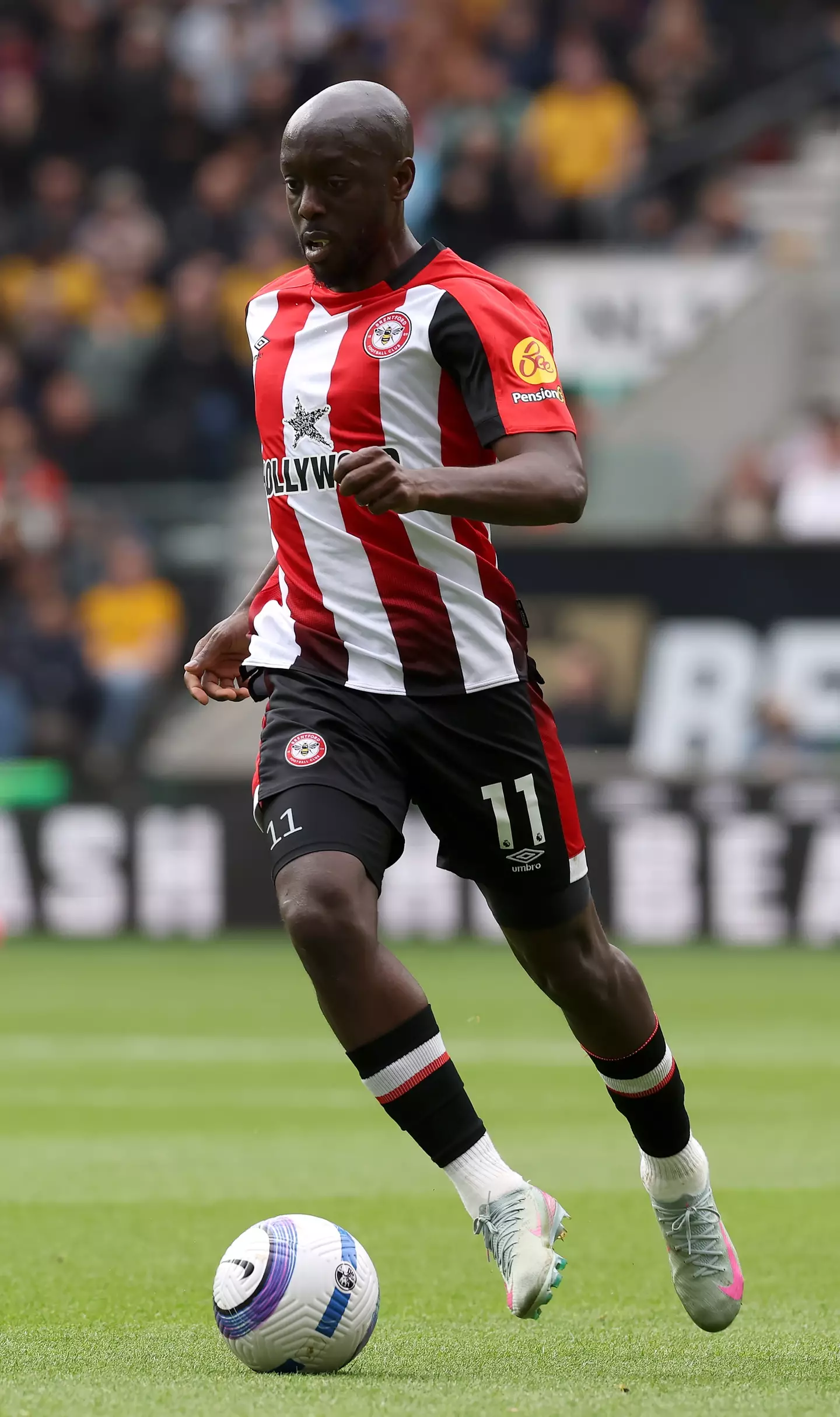 Yoane Wissa also wants out at Brentford. Image: Getty