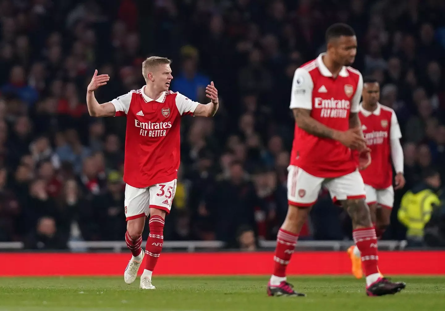 Oleksandr Zinchenko in action for Arsenal. (Image: Getty)