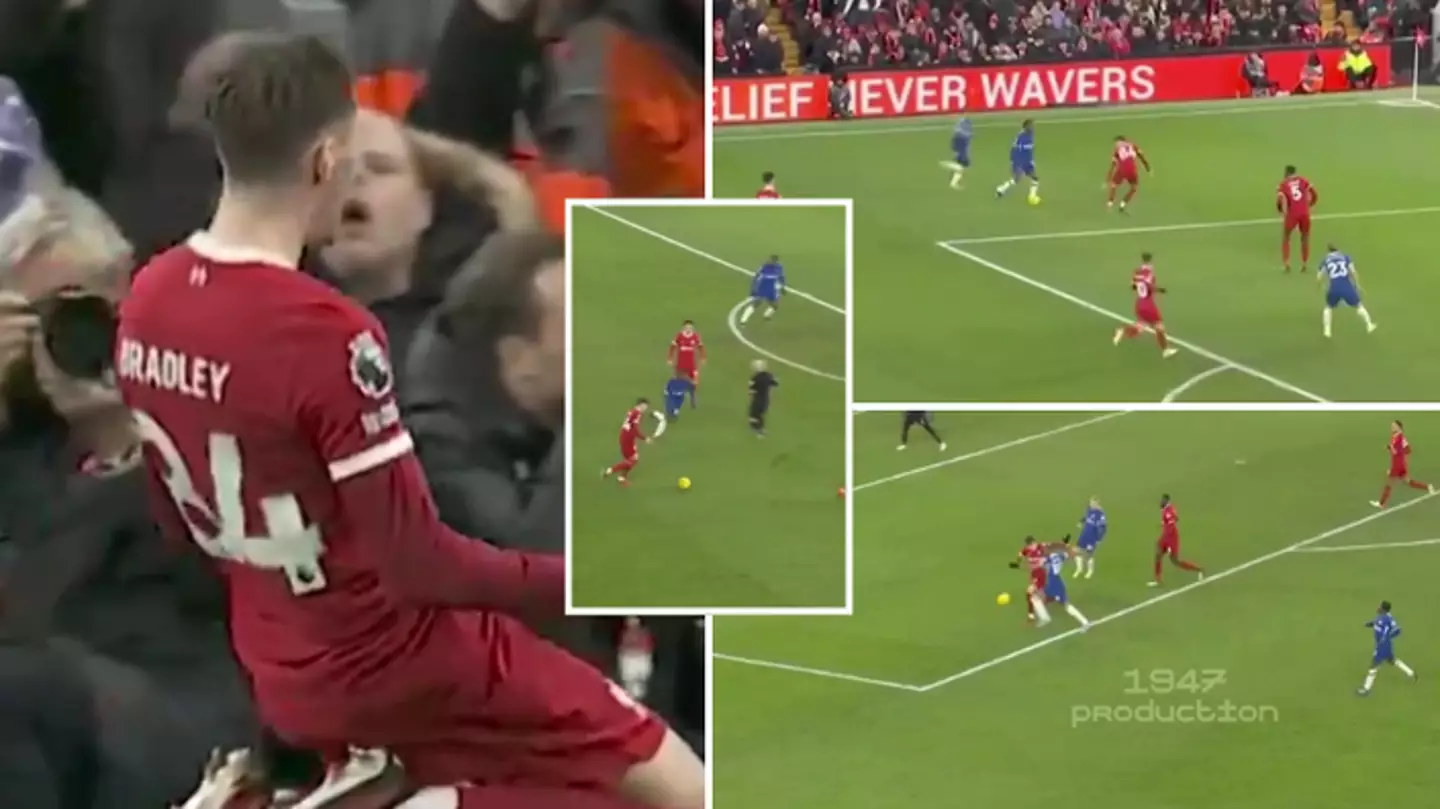 Conor Bradley compilation against Chelsea has gone viral, he was everywhere