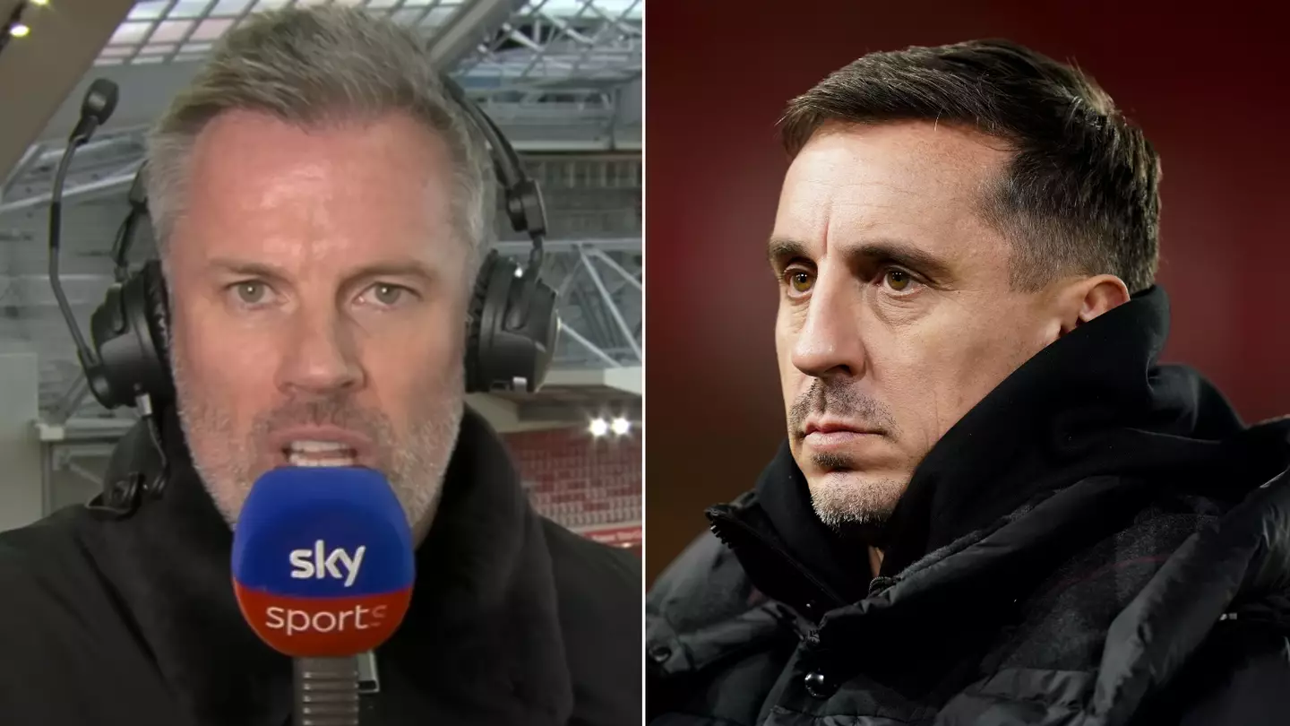 Jamie Carragher brutally responds to Gary Neville hitting out at the Glazers, it's gone viral