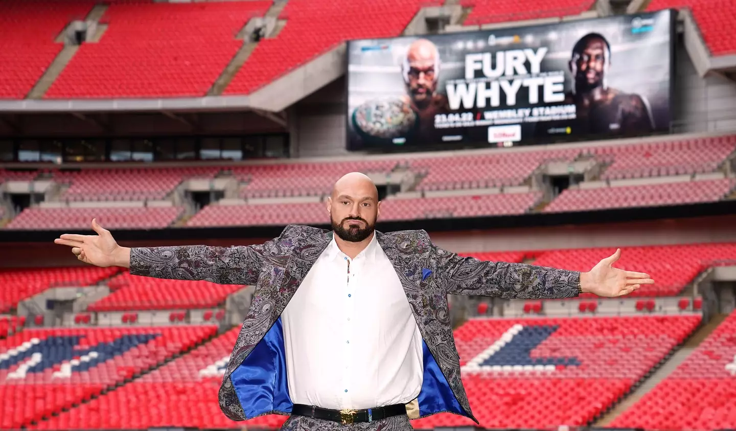 Fury will headline at Wembley for the first time against Whyre. Image: PA Images