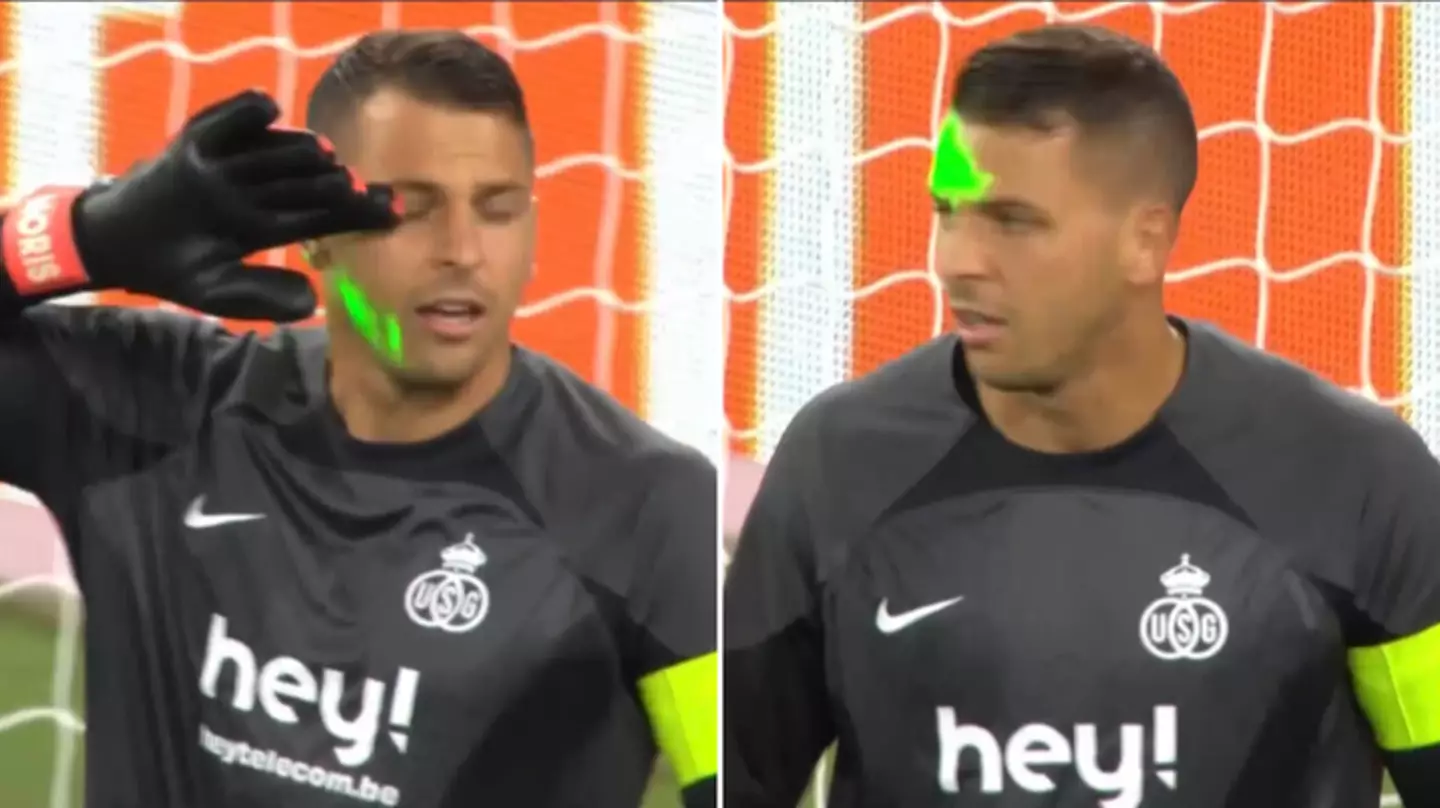 Fans all say the same thing after laser pointed at Union SG goalkeeper during Liverpool match