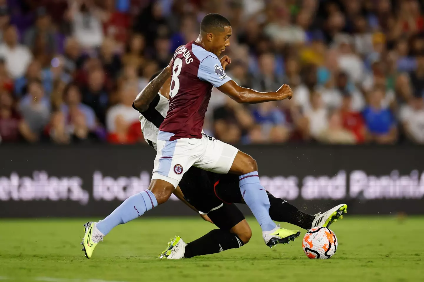 Youri Tielemans in action for Aston Villa. Image: Getty