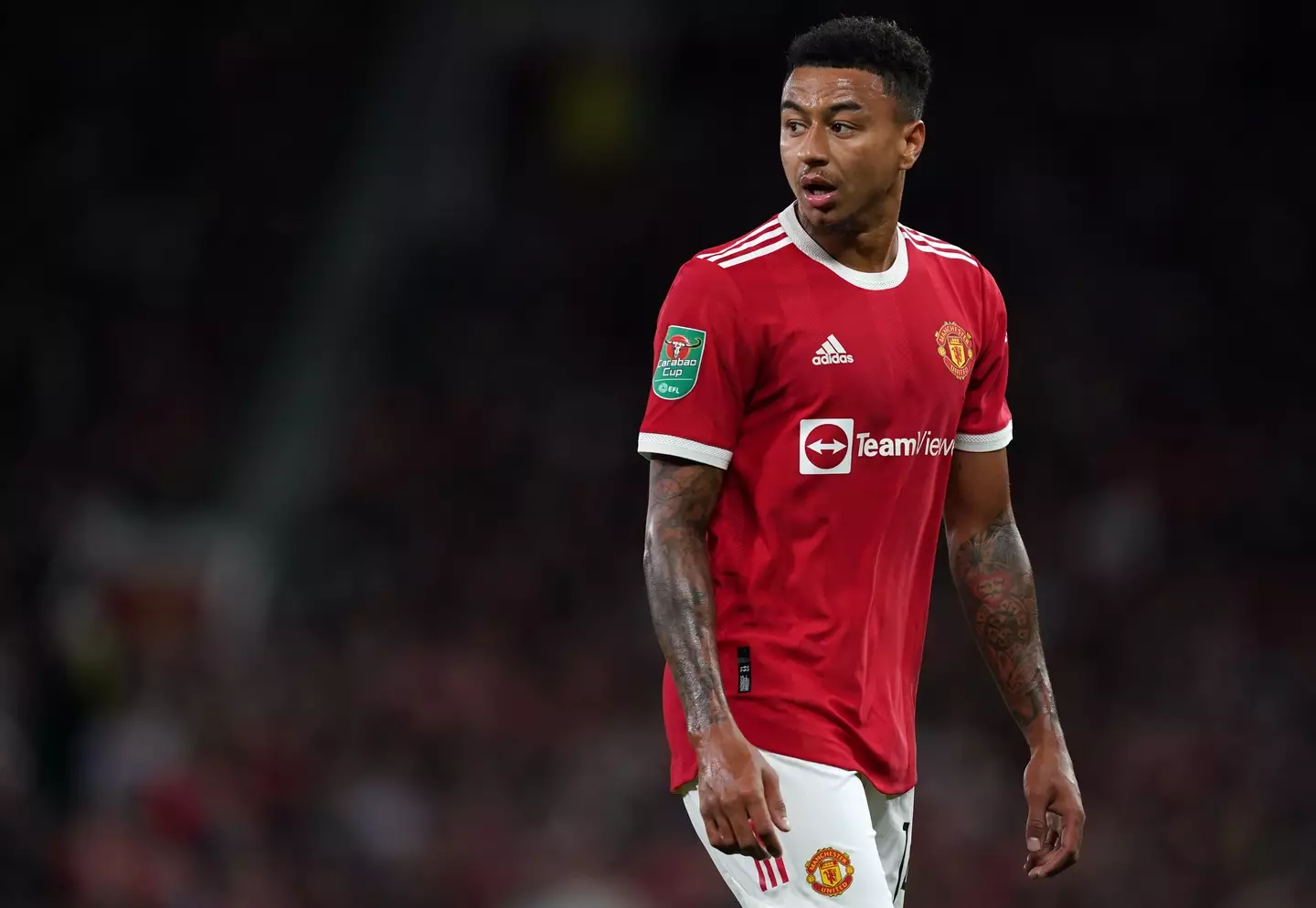 Lingard is yet to start a Premier League match this season (Image: PA)