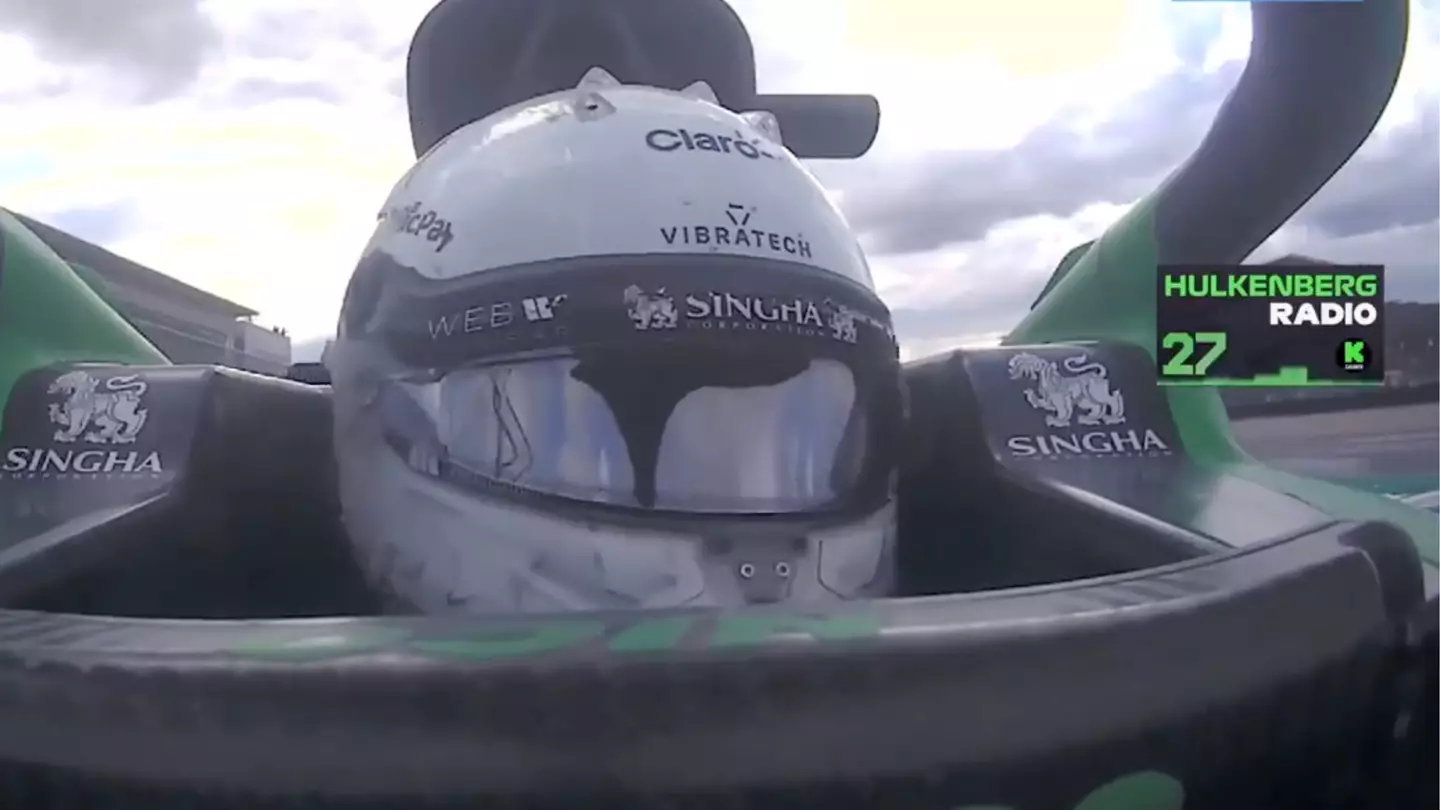 Nico Hulkenberg gets emotional over team radio as he claims his first ever podium finish after 239 races