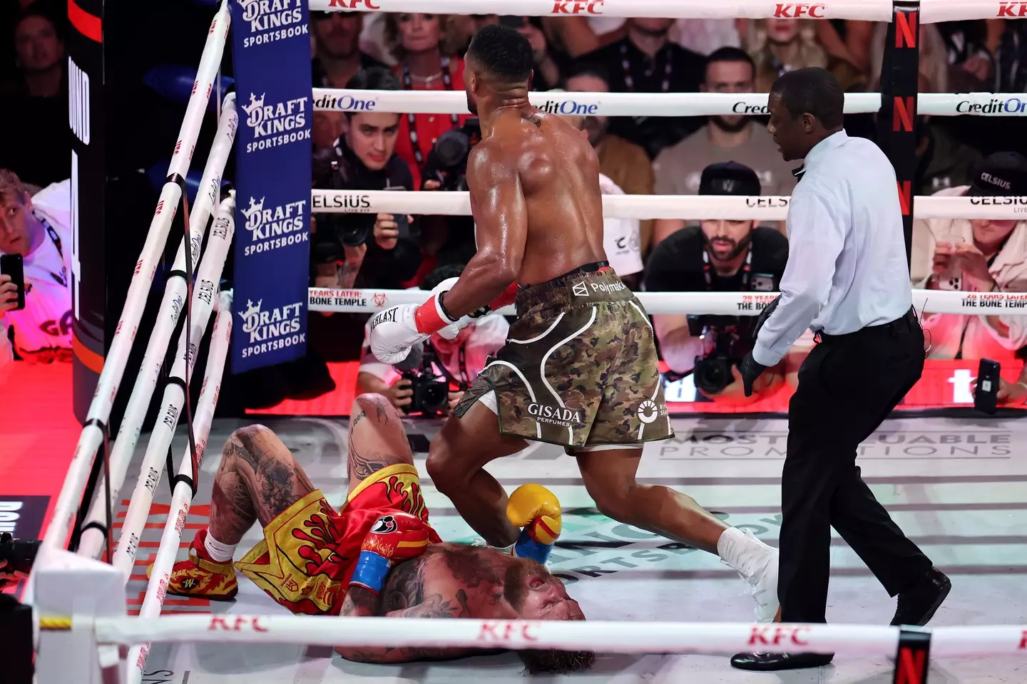 Anthony Joshua defeated Jake Paul. (Image: Getty)