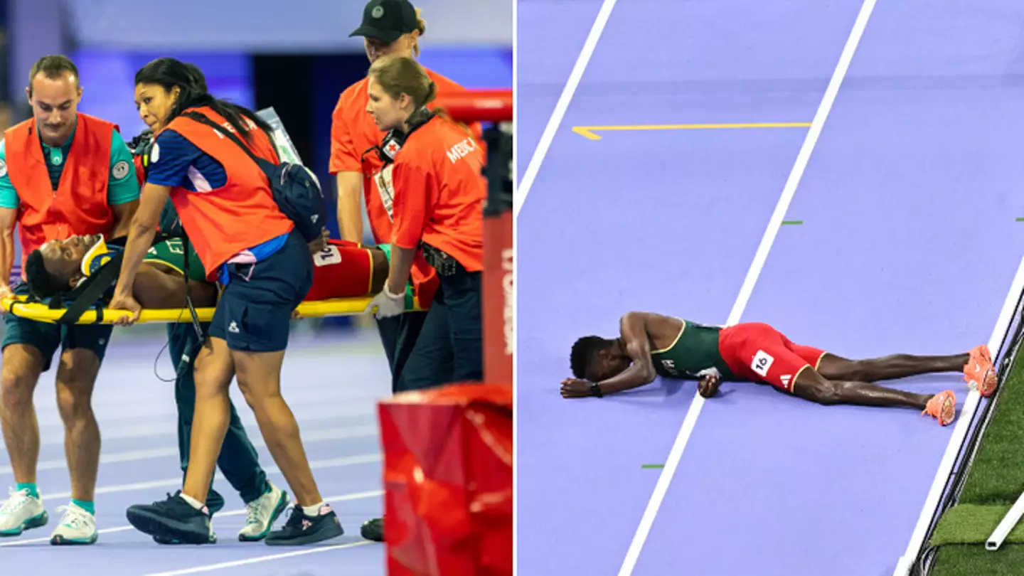 Doctors issue update on Ethiopian athlete after horror fall knocks him unconscious during Olympic race