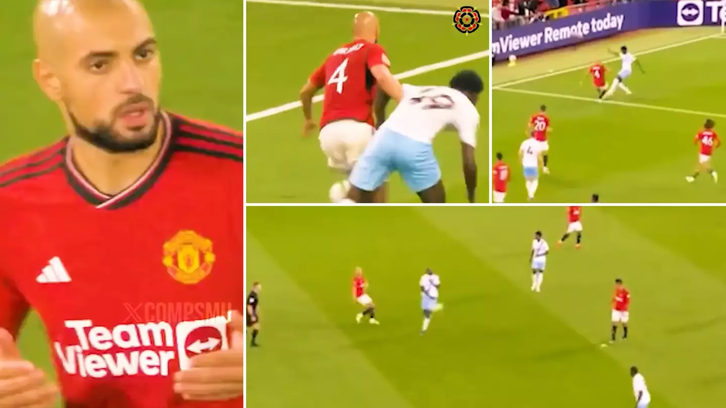 A compilation of Sofyan Amrabat's performance against Crystal Palace is going viral