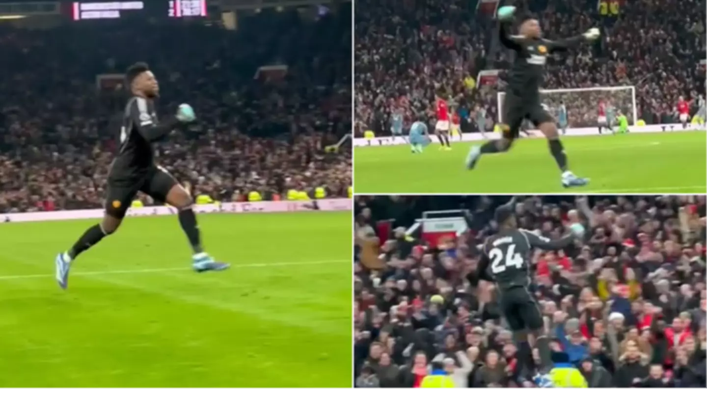 Unseen footage of Andre Onana celebrating Man Utd's equaliser and winner goes viral, he was full of emotion