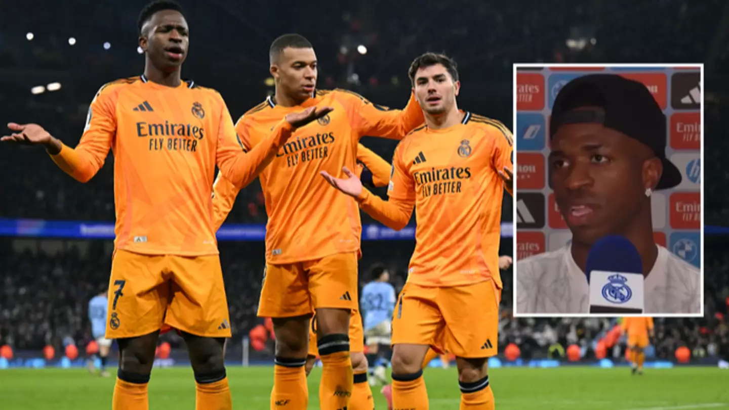 Vini Jr gives perfect response to Man City Ballon d’Or taunts in dramatic Real Madrid comeback win