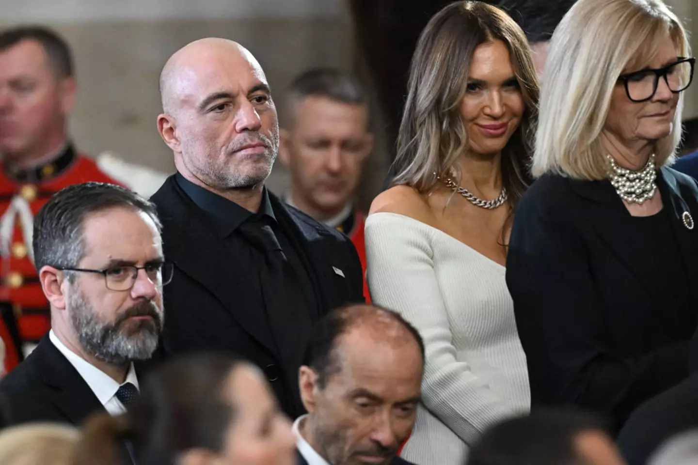 Joe Rogan pictured at US President Donald Trump's inauguration (Image: Getty)