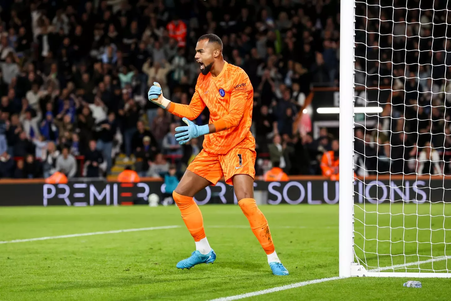 Robert Sanchez saved Evanilson's penalty (Getty)