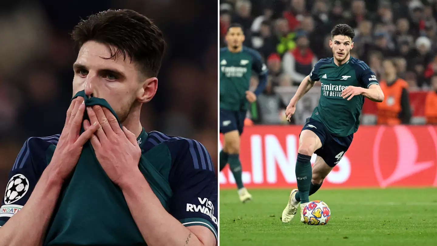 Declan Rice reaches surprising and unwanted career milestone during Arsenal defeat to Bayern Munich