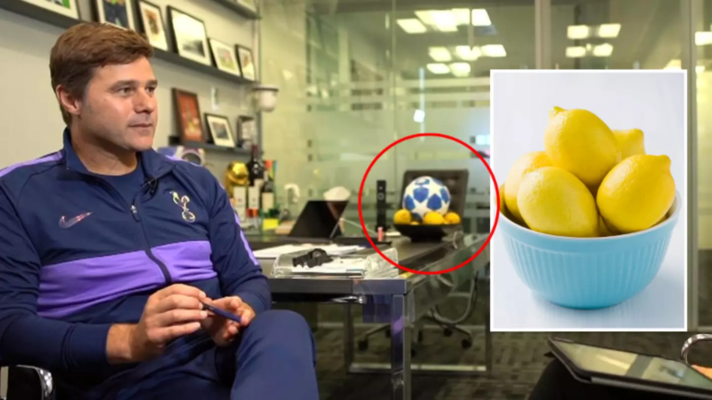 Mauricio Pochettino likes to keep a bowl of lemons in his office