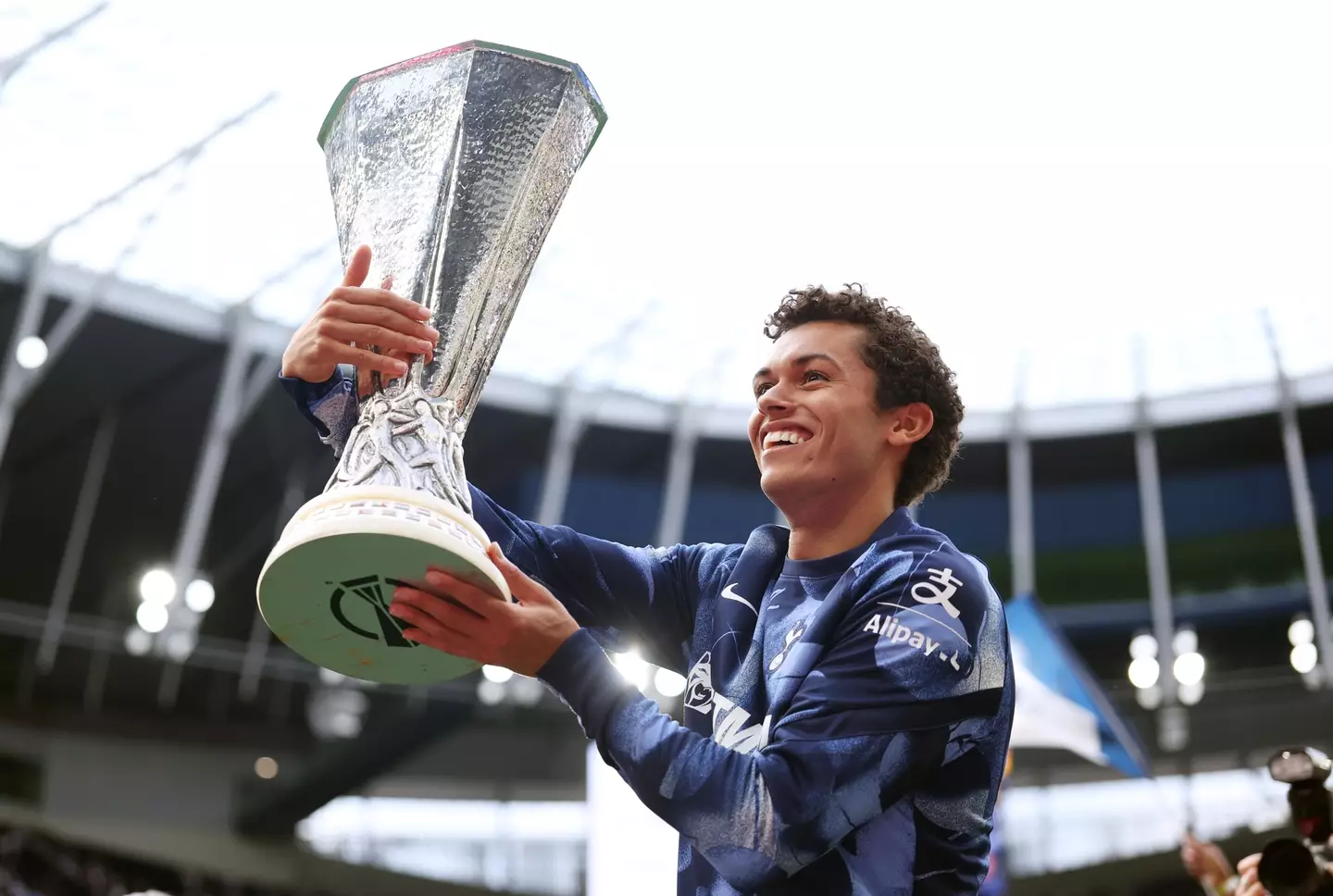 Brennan Johnson scored the winning goal to deliver Europa League success / Photo by Catherine Ivill - AMA/Getty Images