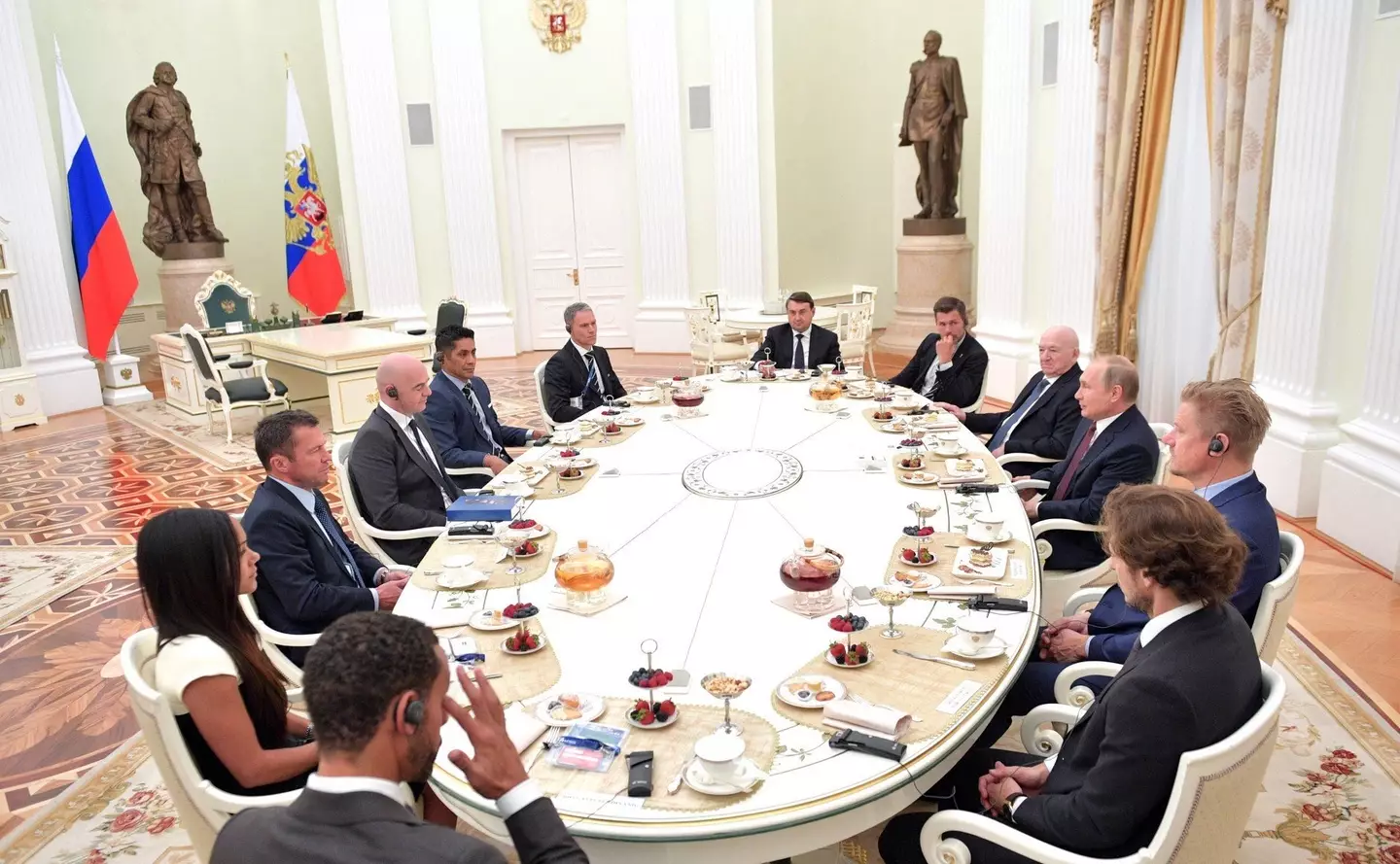 Scott and Ferdinand were part of a delegation to meet Putin.