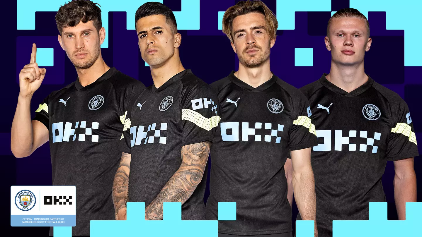 Manchester City Unveil 2022/23 Training Kit With New Sponsor OKX