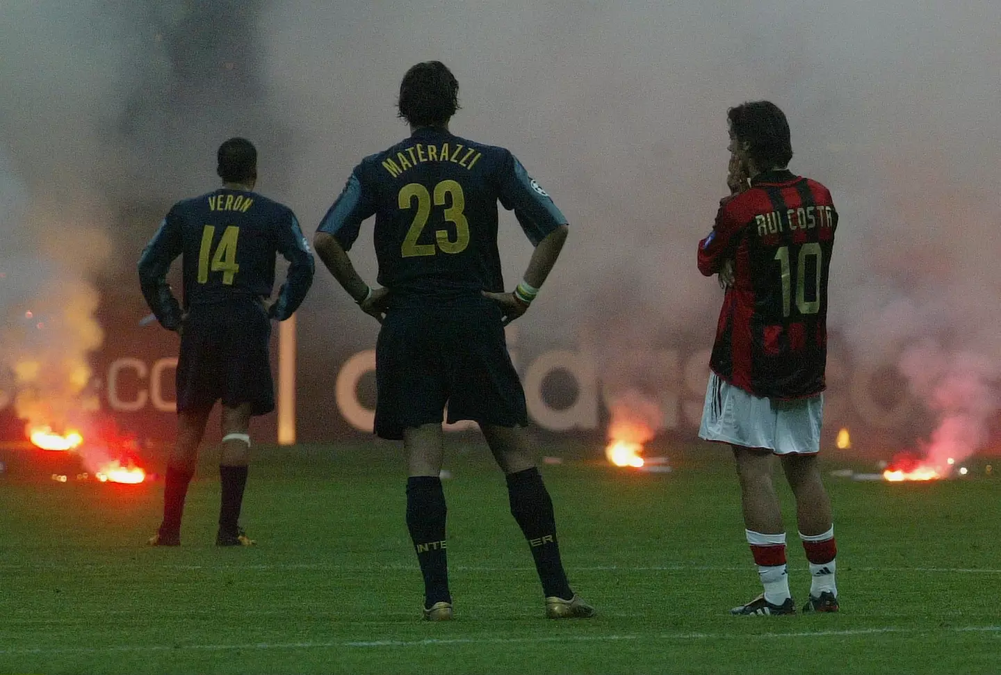 The Milan derby was cancelled back in 2005. Image: Getty