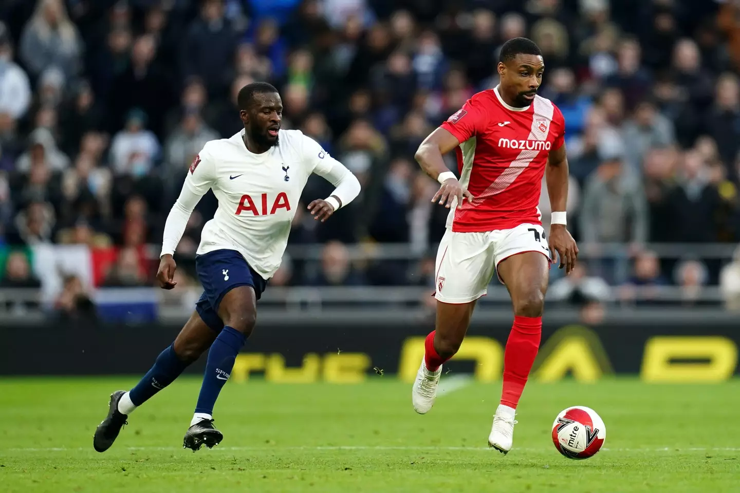 Ndombele stormed down the tunnel after being substituted (Image: Alamy)