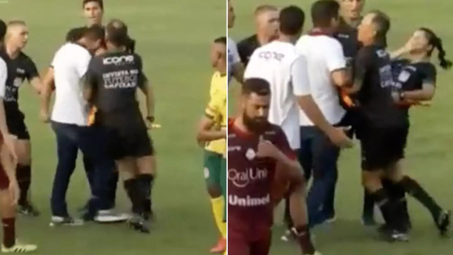 Brazilian Manager Sacked After Shockingly Headbutting Lineswomen During Match