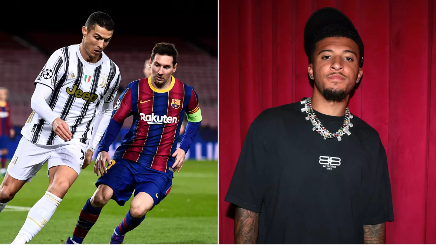 Jadon Sancho has already settled Lionel Messi vs Cristiano Ronaldo GOAT debate with 'mind-blowing' remark