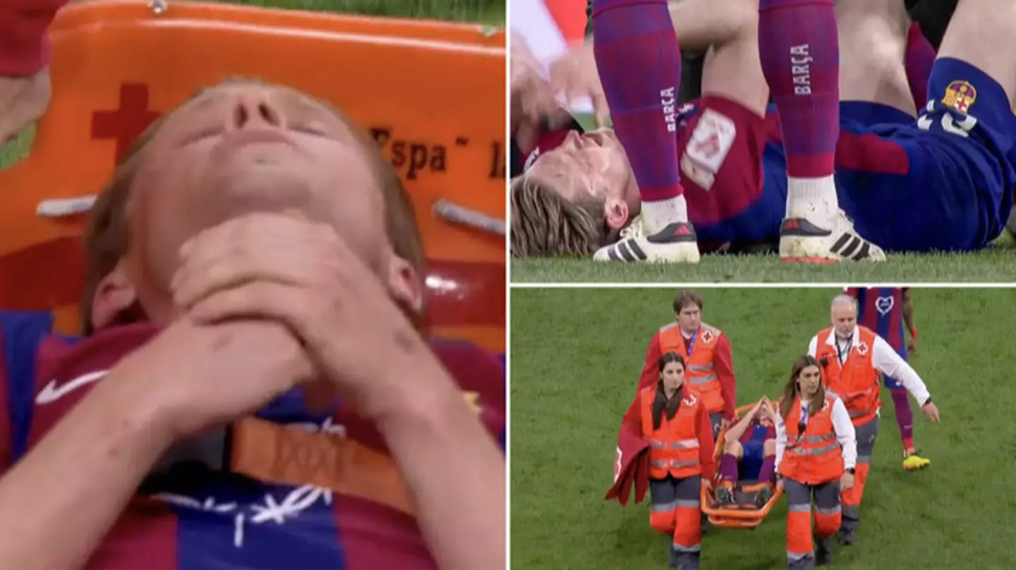 Real Madrid fans did something they rarely do after Frenkie de Jong got injured in El Clasico