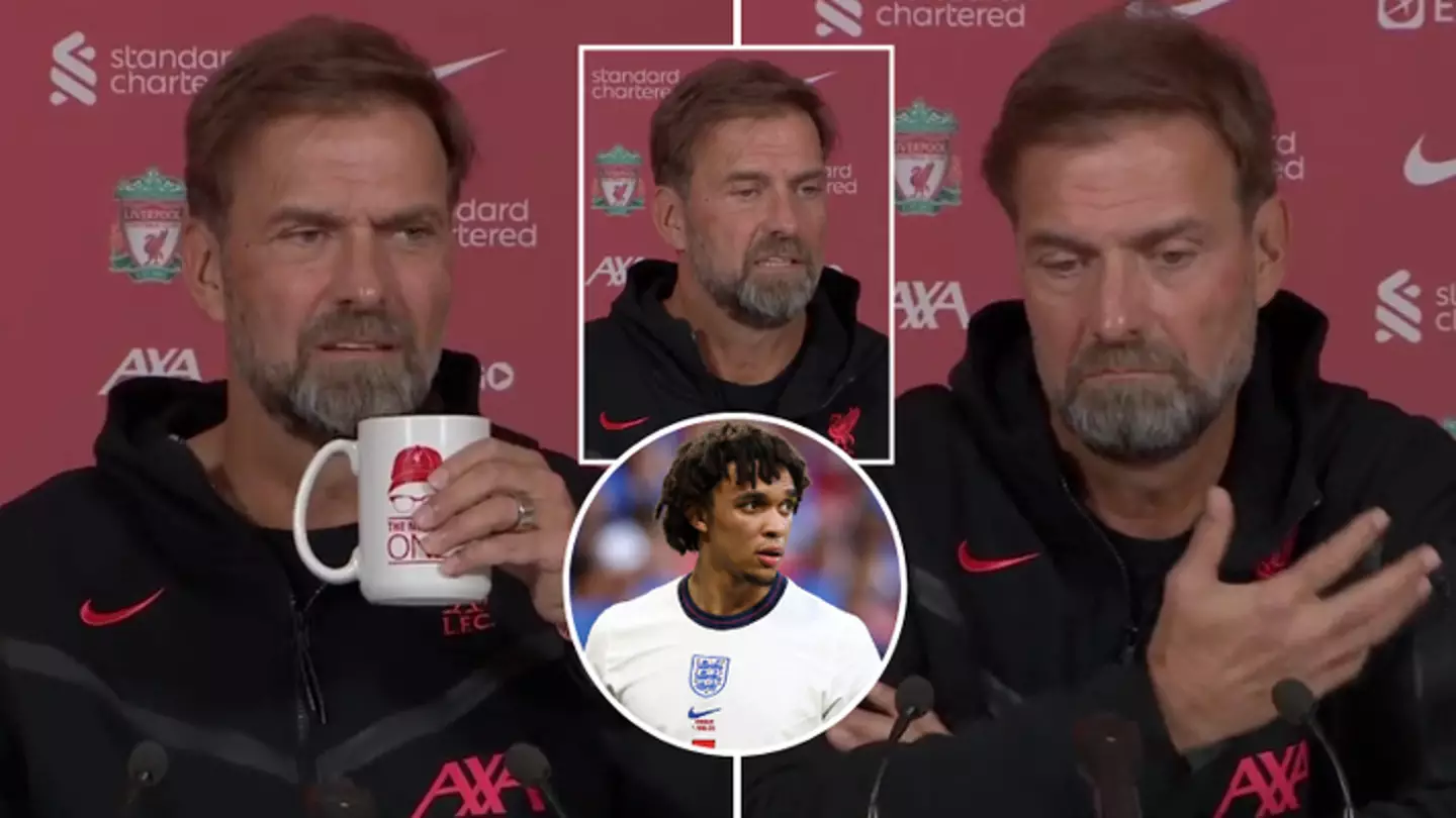 Jurgen Klopp has reacted to Trent Alexander Arnold’s omission from Gareth Southgate’s England squad