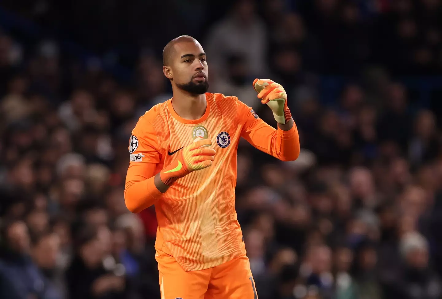 Robert Sanchez helped Chelsea keep a clean sheet against Barcelona. Image: Getty